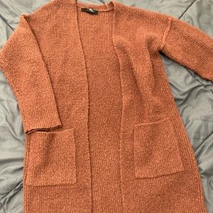 Knee length cardigan